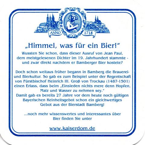 bamberg ba-by kaiserdom quad 1b (185-wussten 3 zeilen-blau)